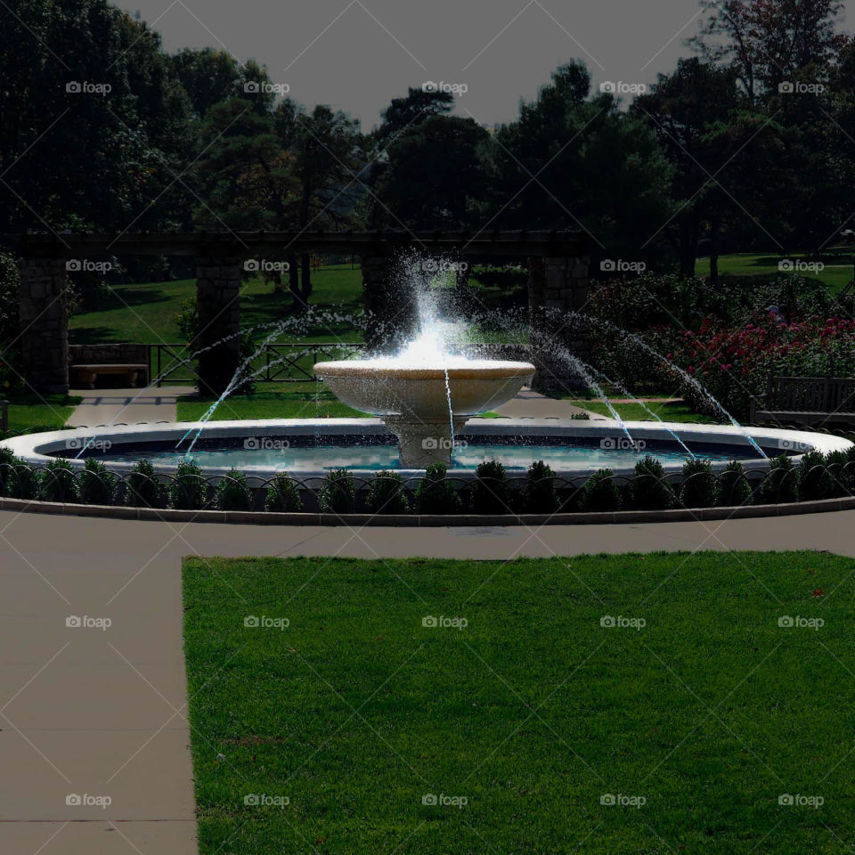 fountain at Loose Park