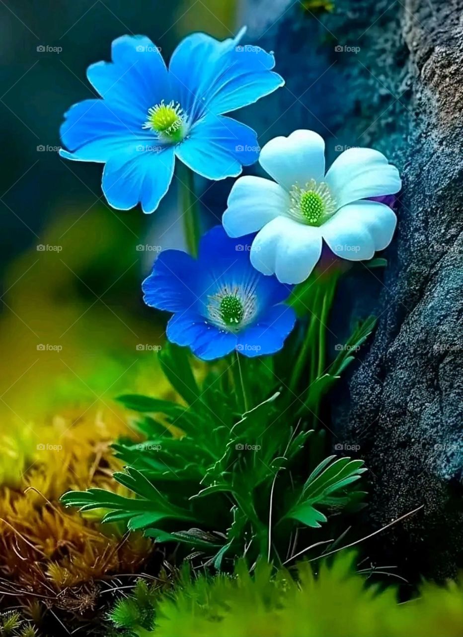 A very beautiful picture, and there is no better picture than it. There is no better picture of green herbs and colorful, red and white roses than it. Glory be to God, the natural and picturesque view, and there is no more