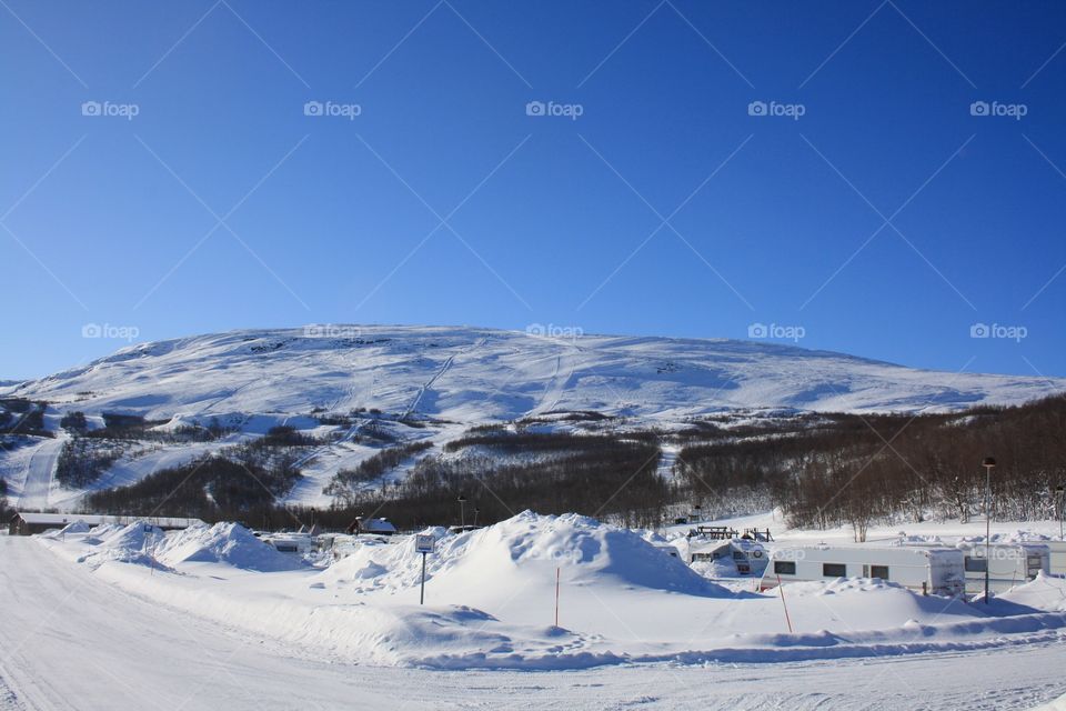 Skiing area