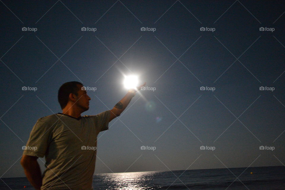 holding the moon