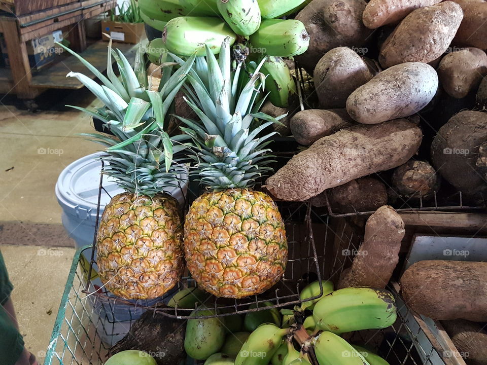 huge pineapples