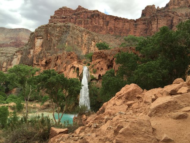 Hidden Oasis. Havasupai Falls, Grand Canyon, AZ
