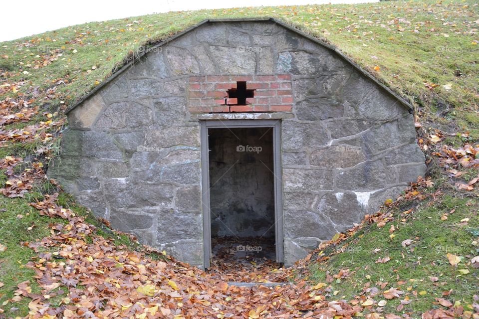 Shelter at an old fort