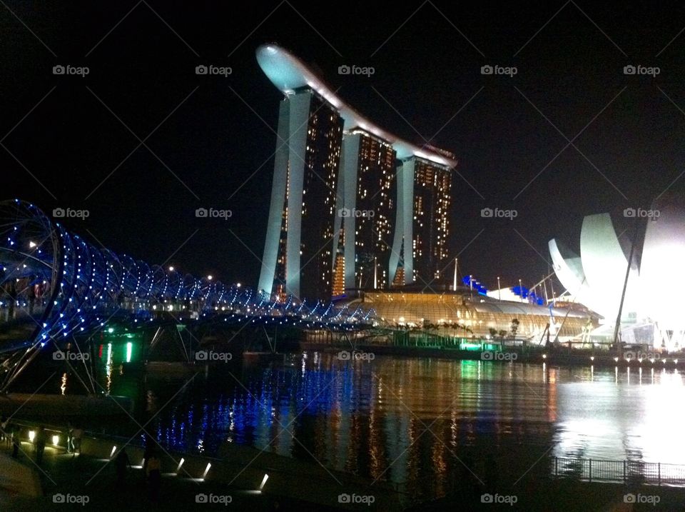 Marina bay in Singapore