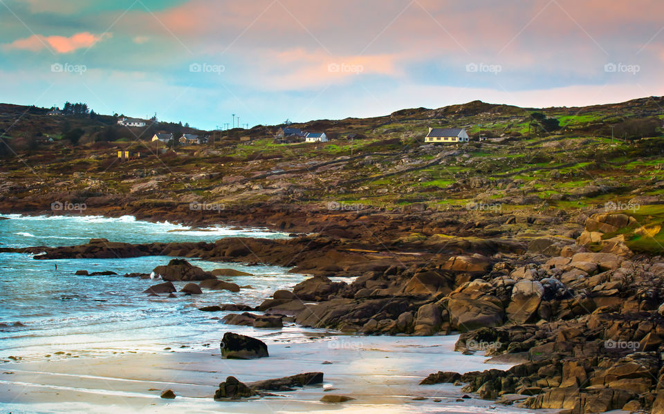 Village at Dogs bay, West of Ireland