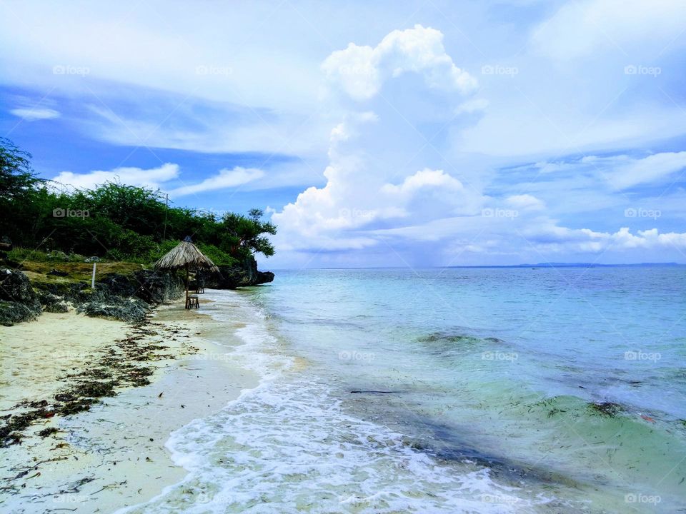 Beautiful beach in Bantayan Island Philippines