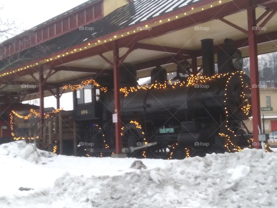 train station lights