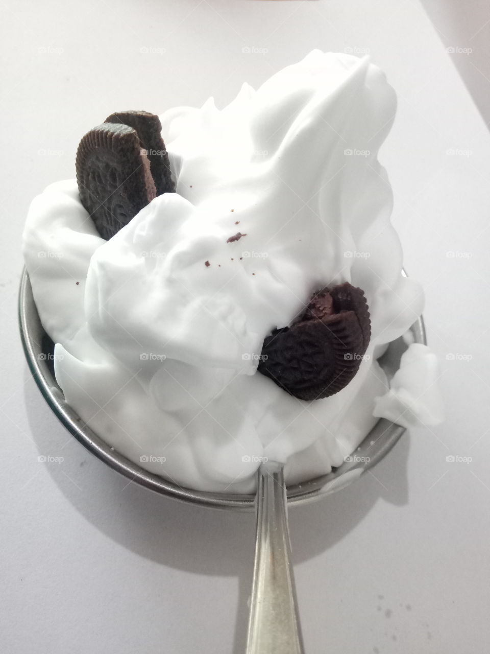 this is Oreo biscuit and ice cream.