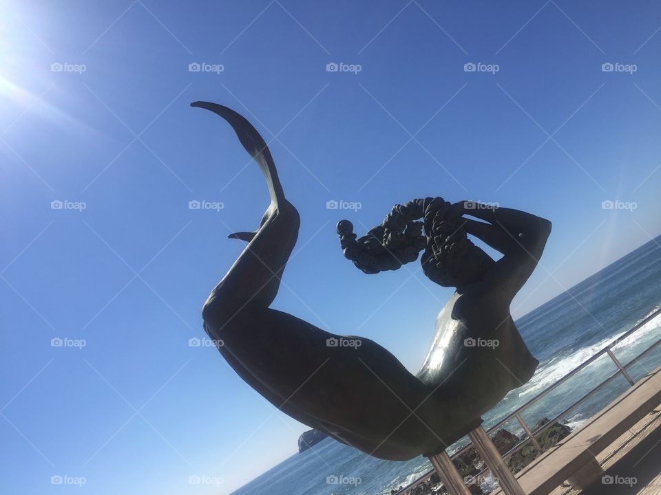 Statue of mermaid 