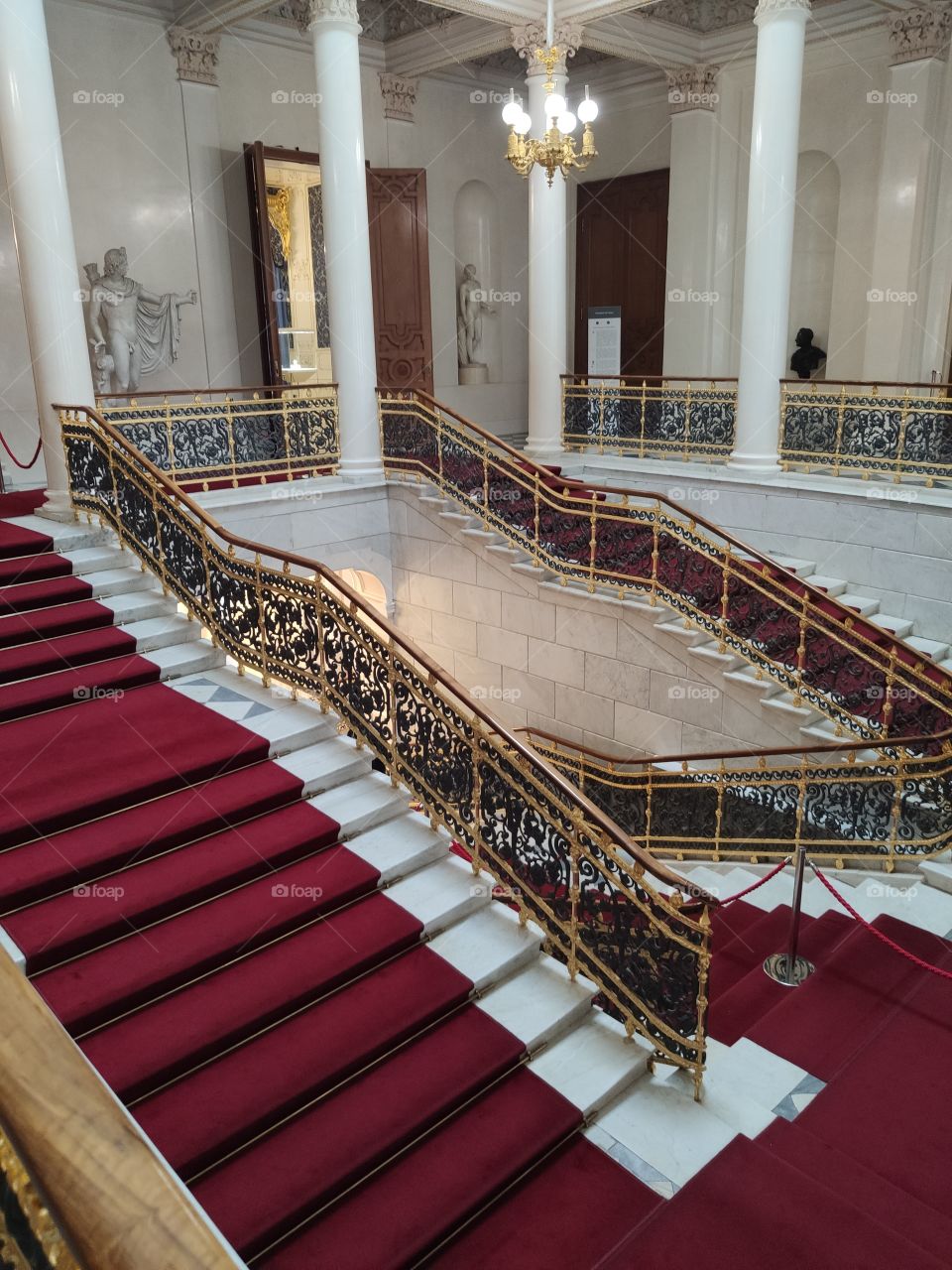 The main staircase in the palace