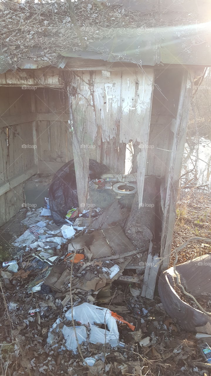 old double outhouse