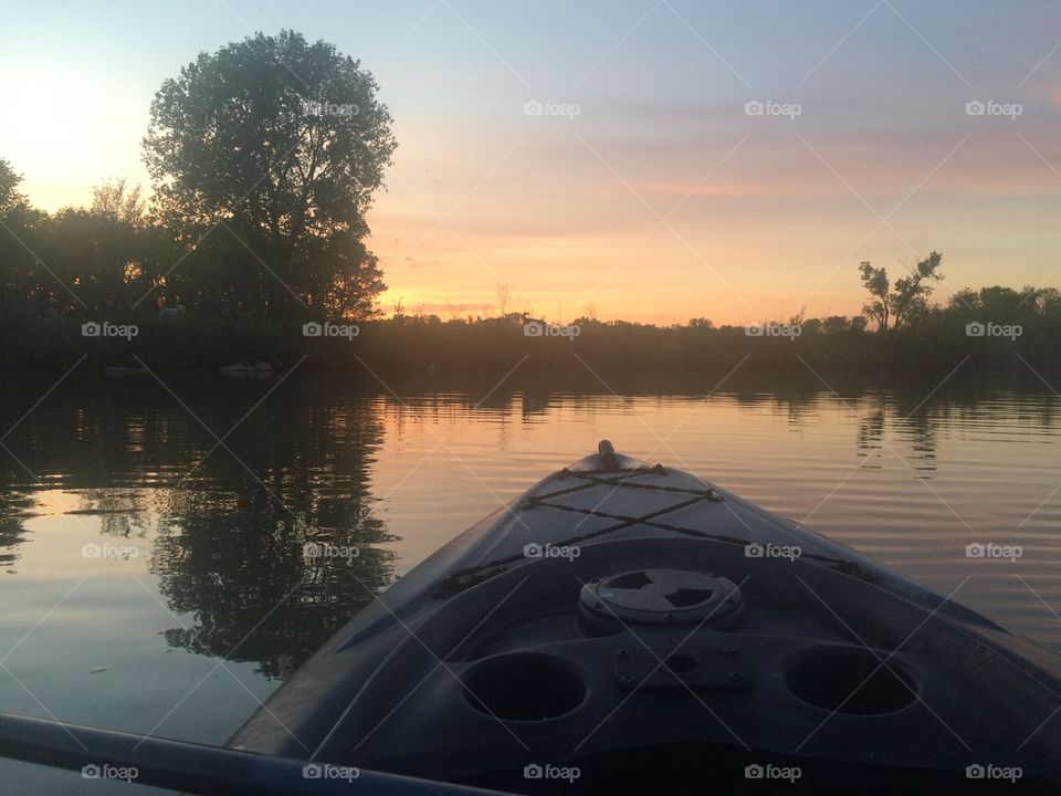 Peaceful kayak