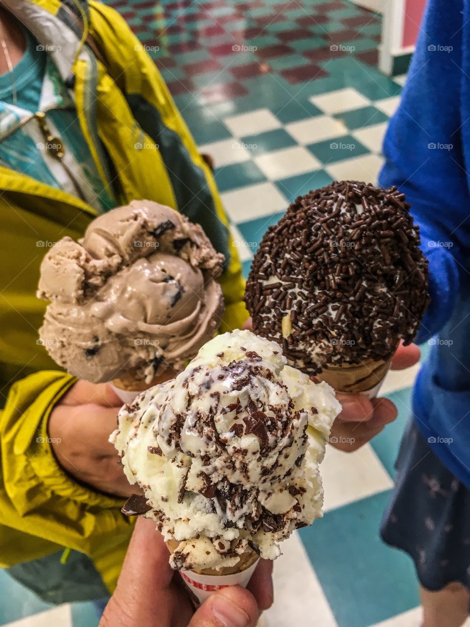 There is no better sugar treat than ice cream!!  Three scoops are better than one 😃