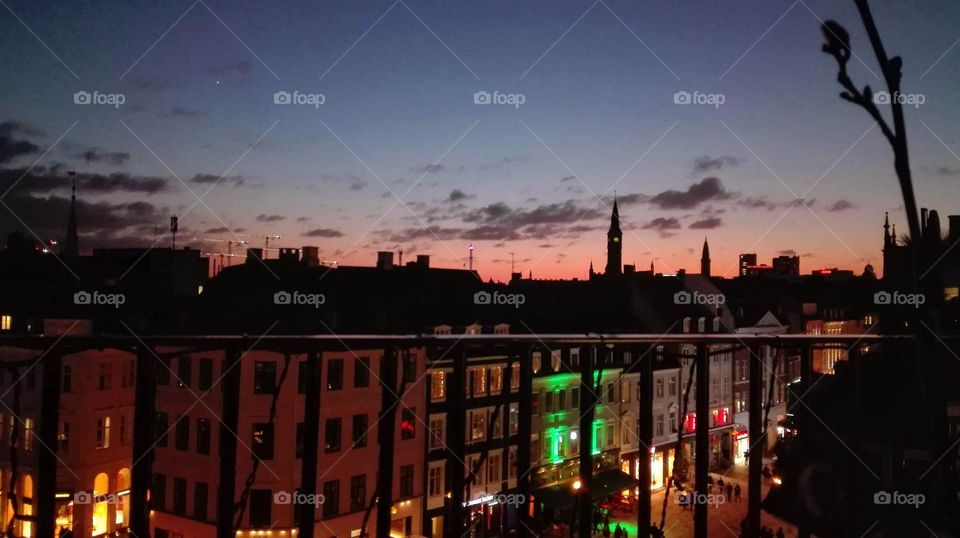 sunset in Copenhagen
