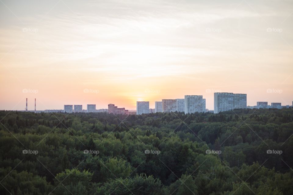 City, Architecture, No Person, Sunset, Sky