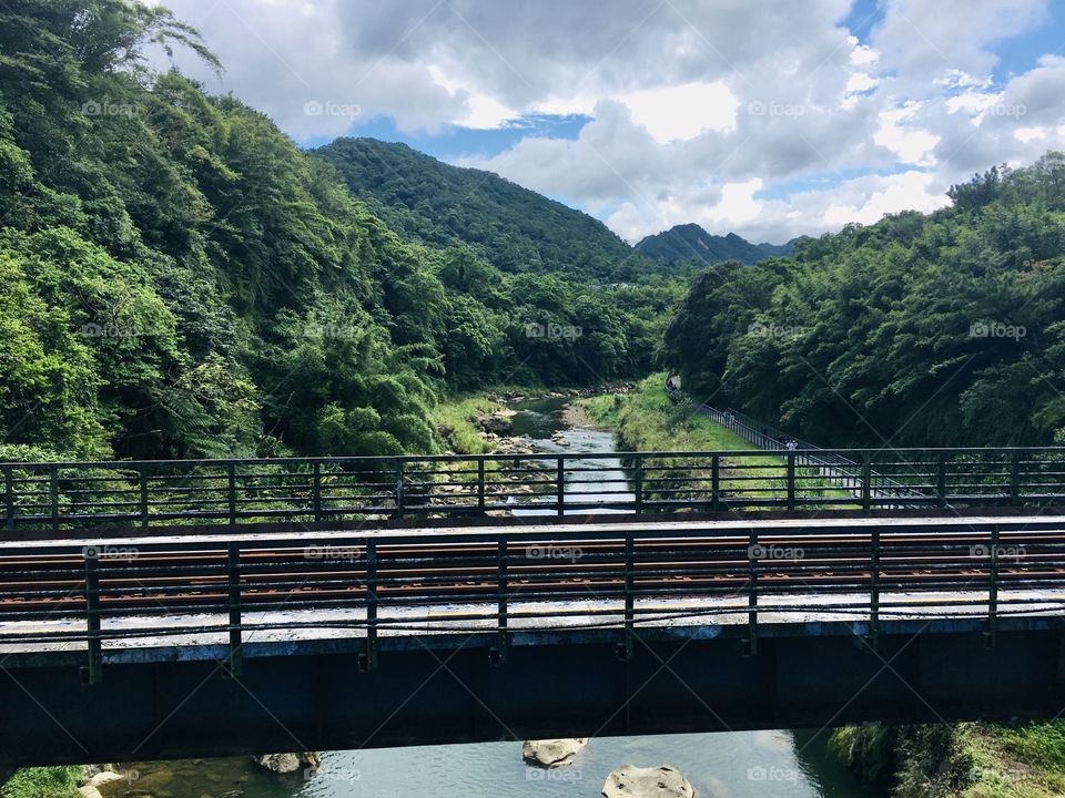 This photo was taken in Shifen District, Taiwan 🇹🇼 Natural Black and Virgin Forest 