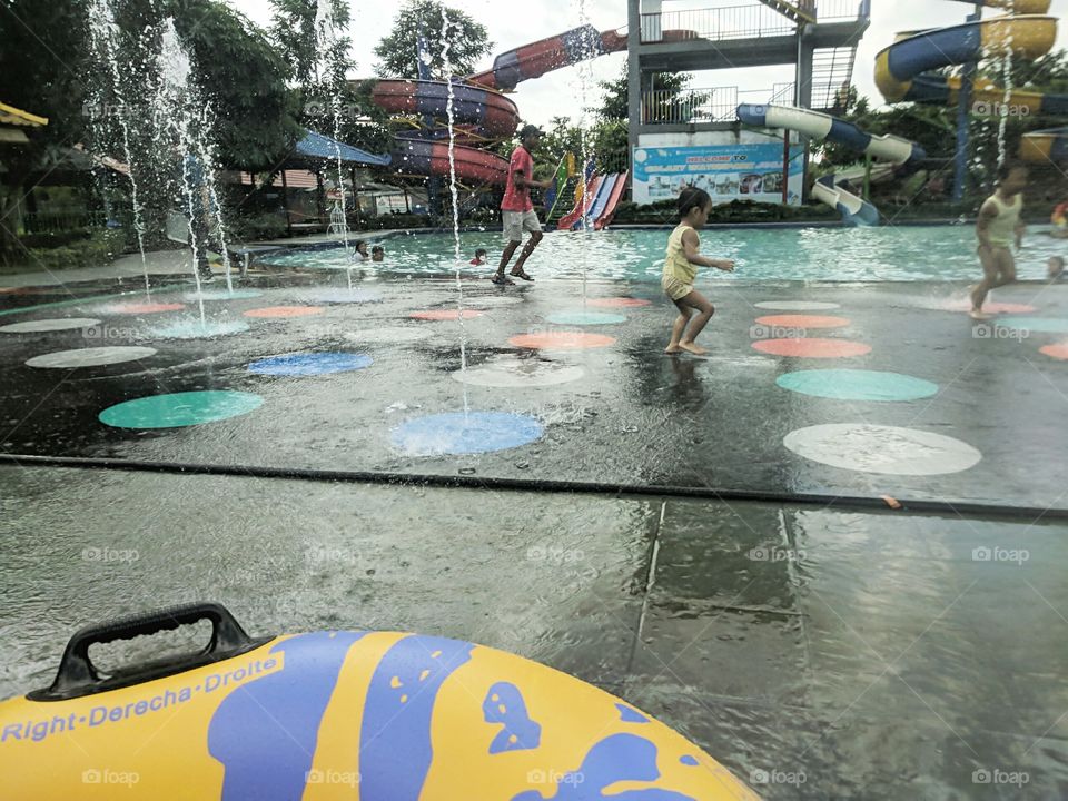 recreation in the water park
