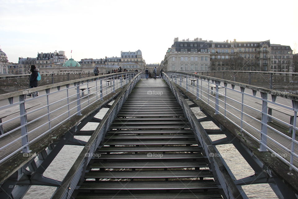 Walking bridge in Paris