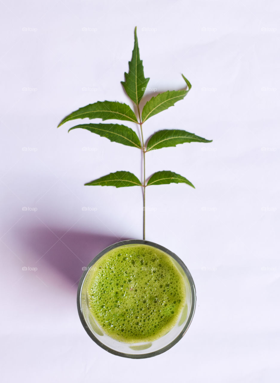 It is neem juice, it is bitter on drinking, but it is very beneficial for the body💪🏻