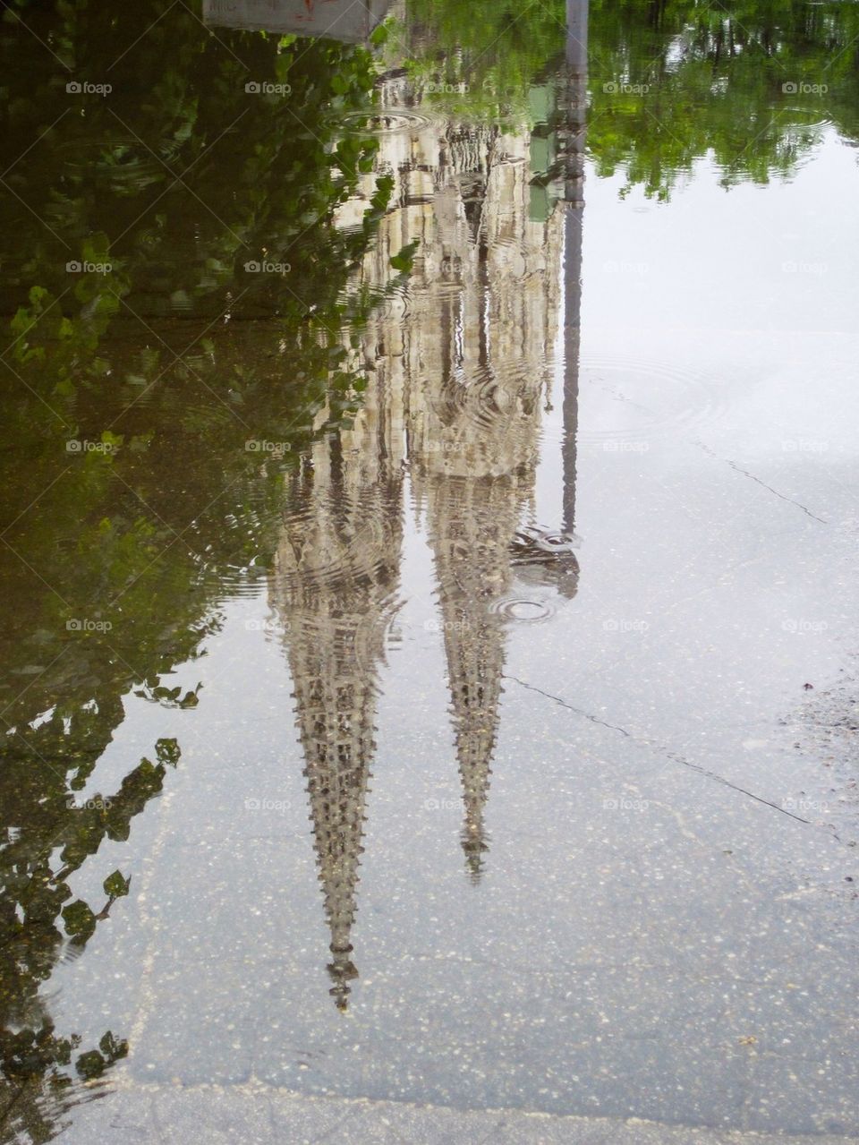 Vienna in the rain 