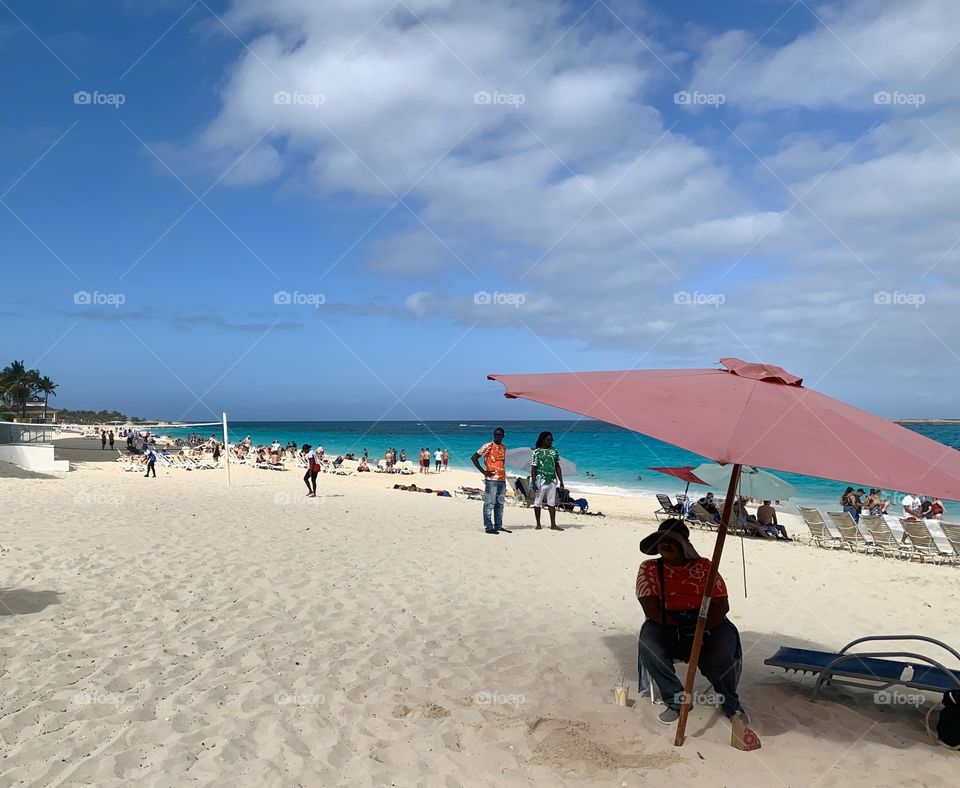 People on the beach