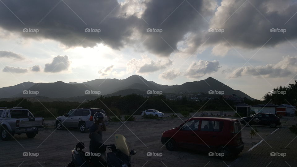 Landscape, Vehicle, Mountain, Travel, Storm