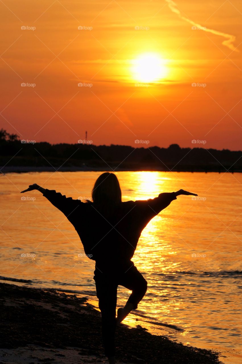 Yoga on the beach