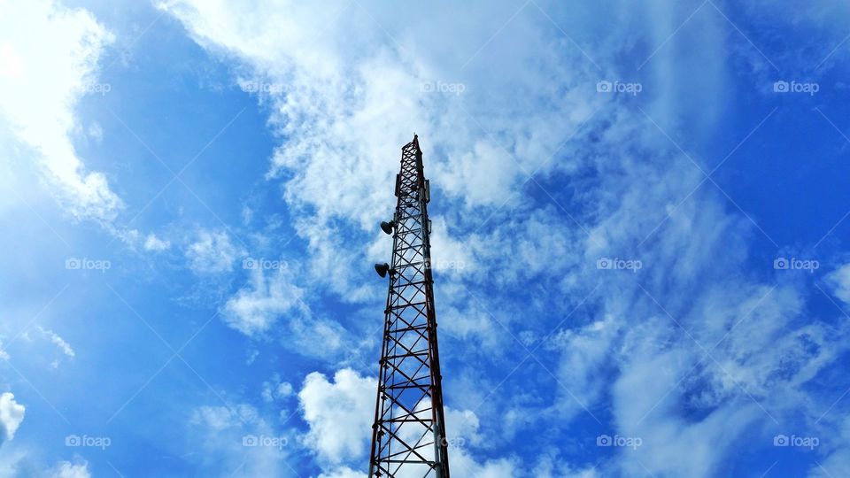 tower with blue sky background