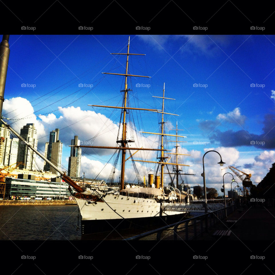 puerto madero sky blue great by ederpino