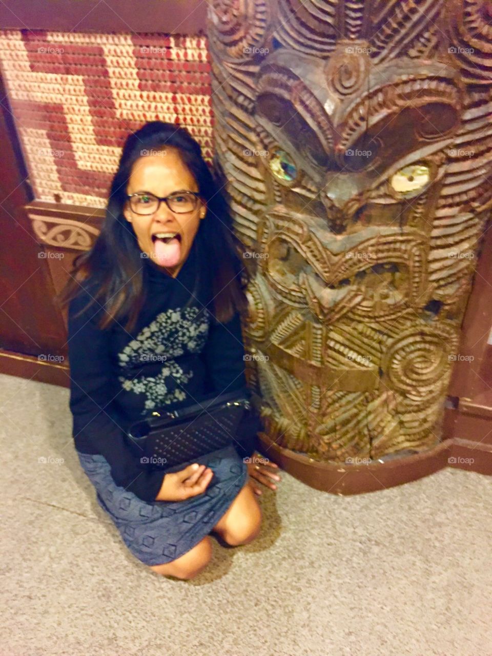 Grumpy me & Polynesian Art . Chicago Field Museum 