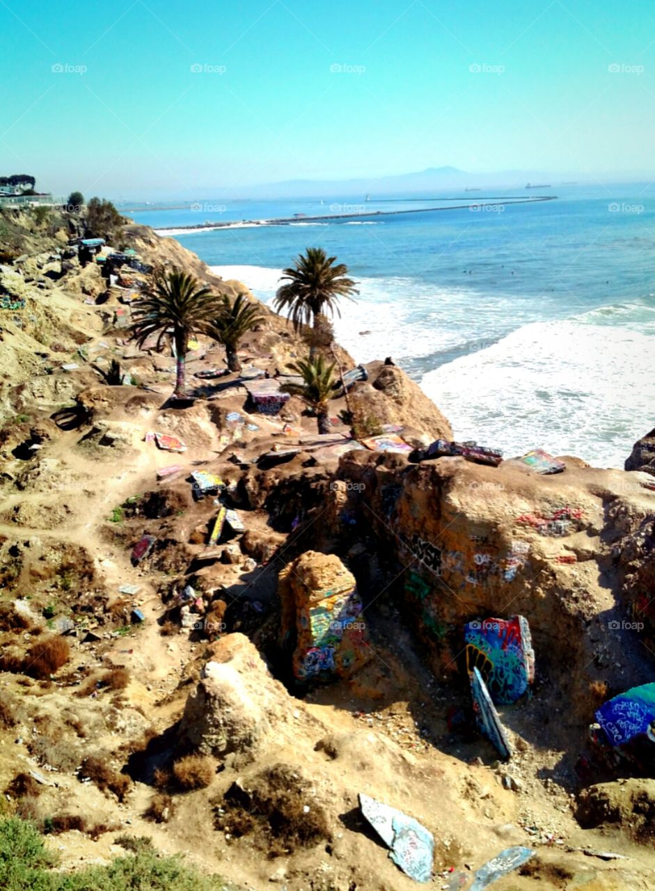 Ruins off a Cliff on the Sea Side