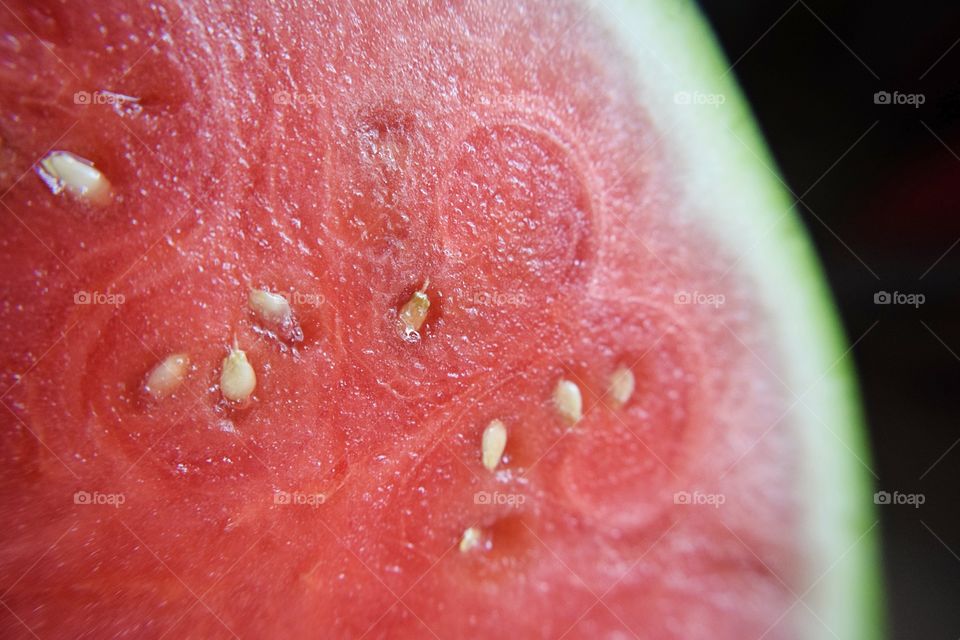 Watermelon slice on table