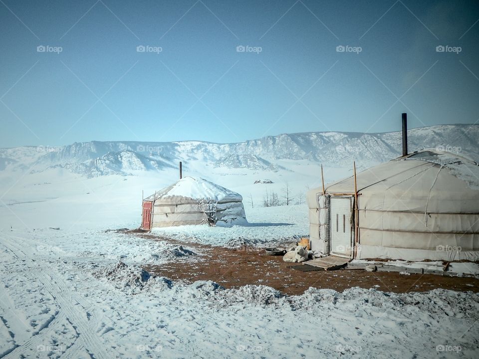 Ger camping in mongolia