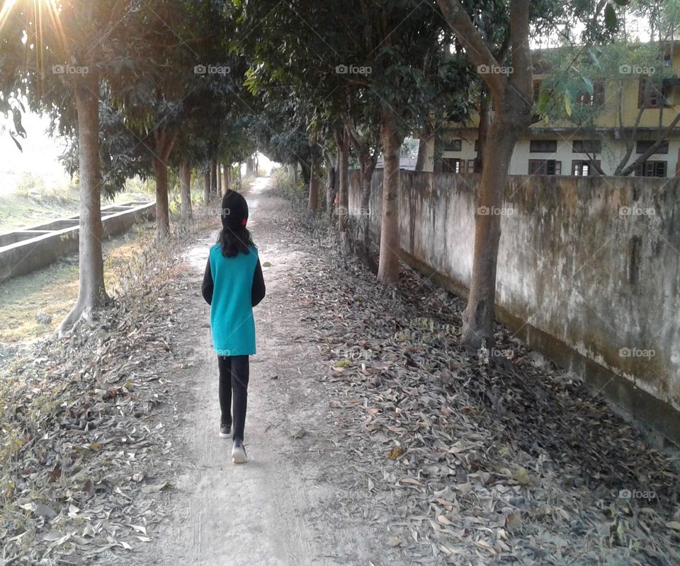 I am on the path to my destination