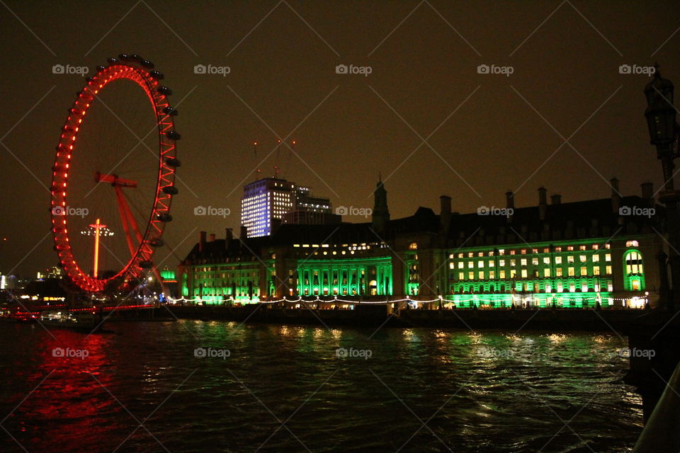 London eye.