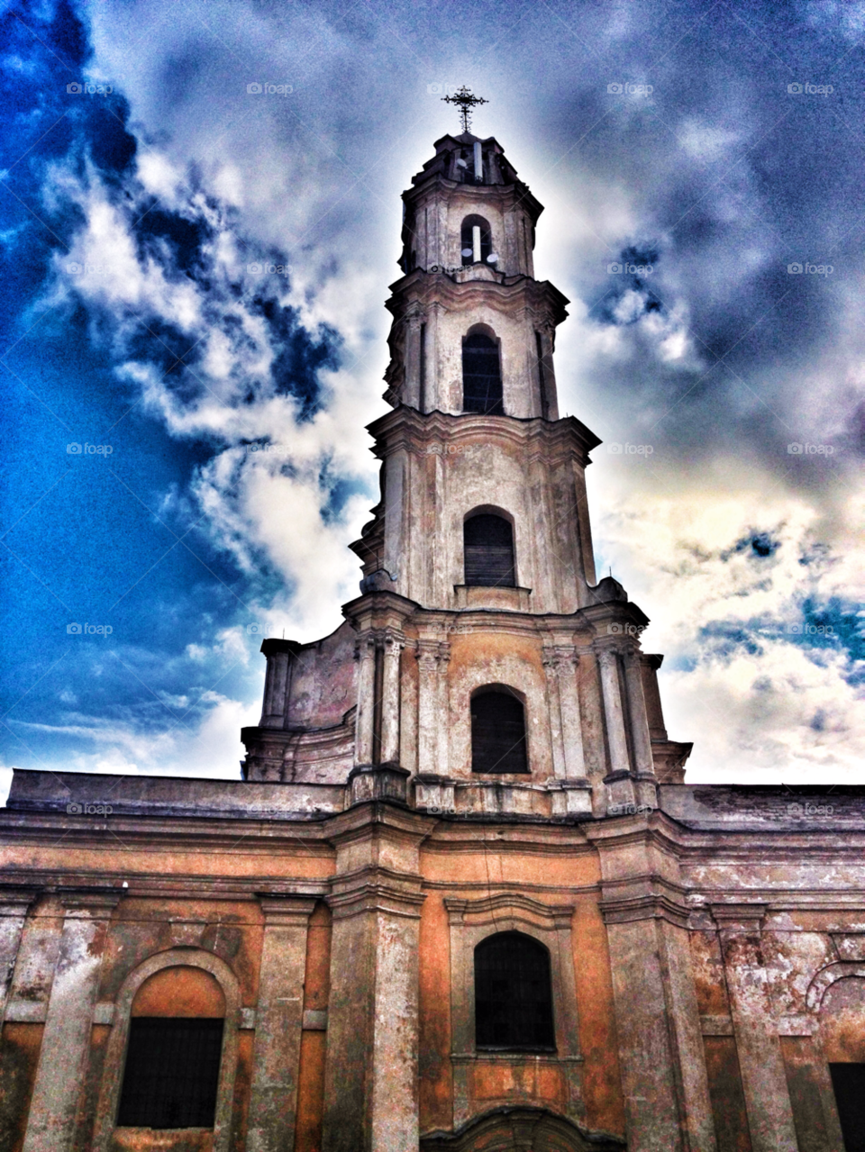 sky church architecture view by penguincody