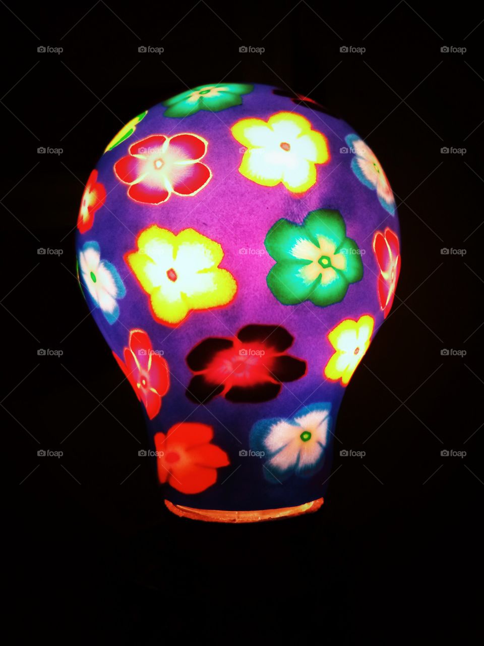 Hand Painted Lightbulb