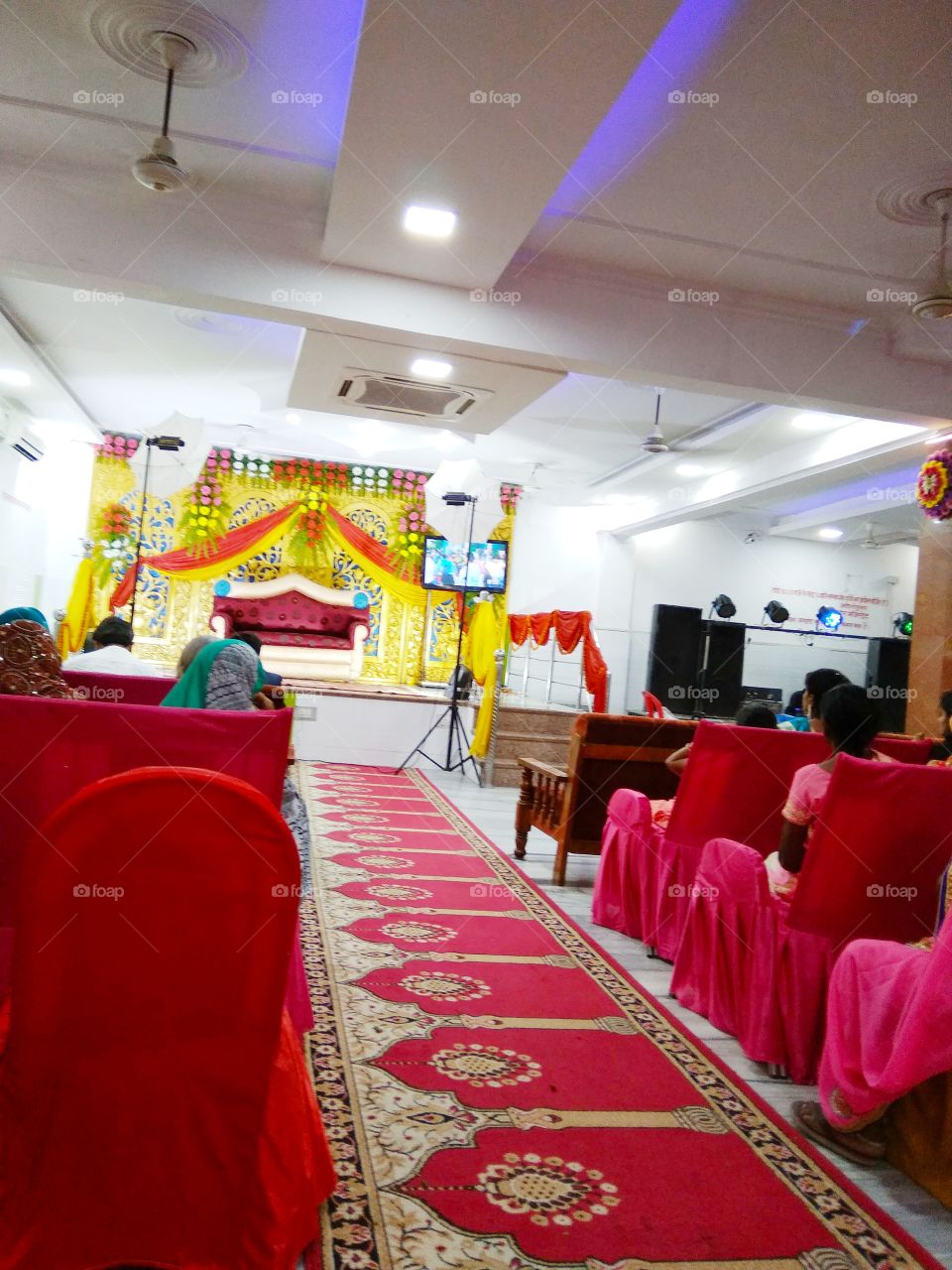 this is the stage of an Indian wedding ceremony