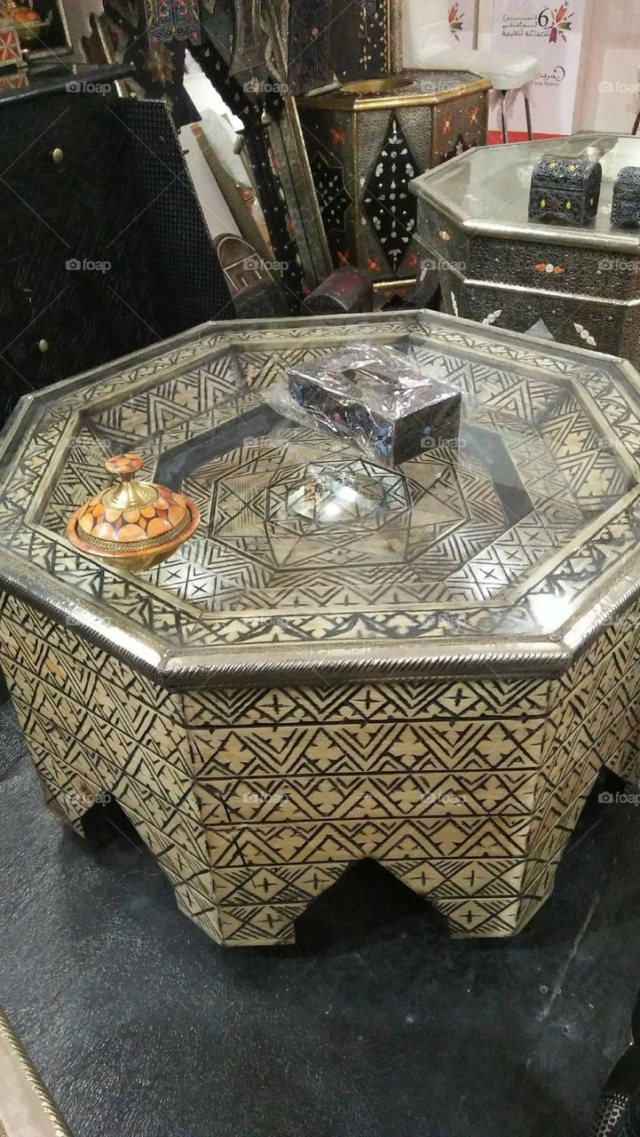 Beautiful table made if metal