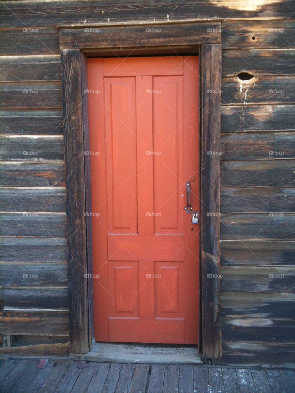 wood door locked old by melody