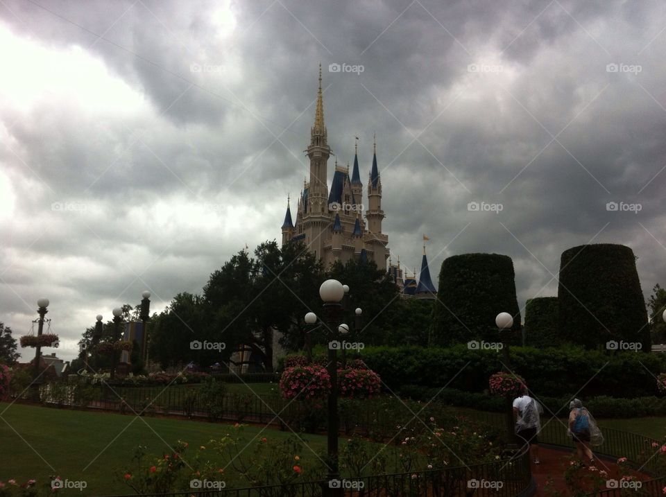 Cinderellas castle. Disney Cinderella castle