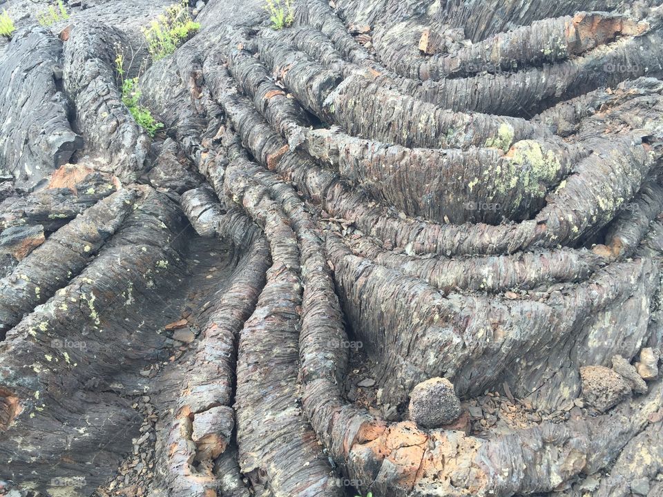 Pahoehoe lava flow