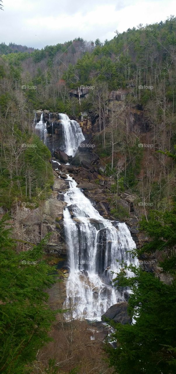 Upper Whitewater falls, North Carolina