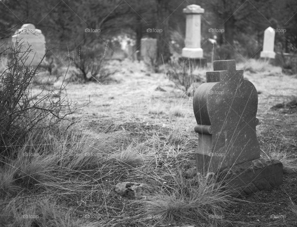 An old historic graveyard provides a creepy vibe for the Halloween season. 