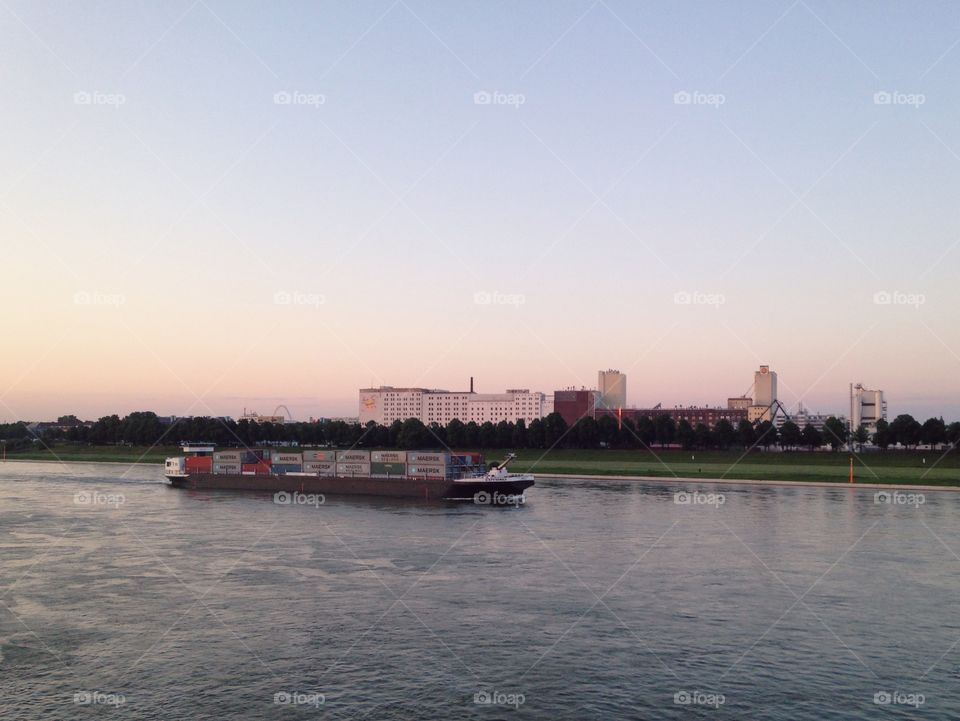 Sunset over Rhein