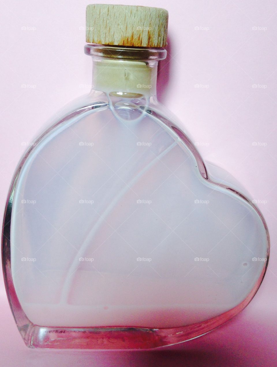 Pink hart bottle
