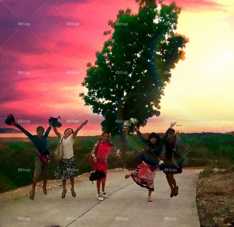 Best Moment of Friendship happiness.