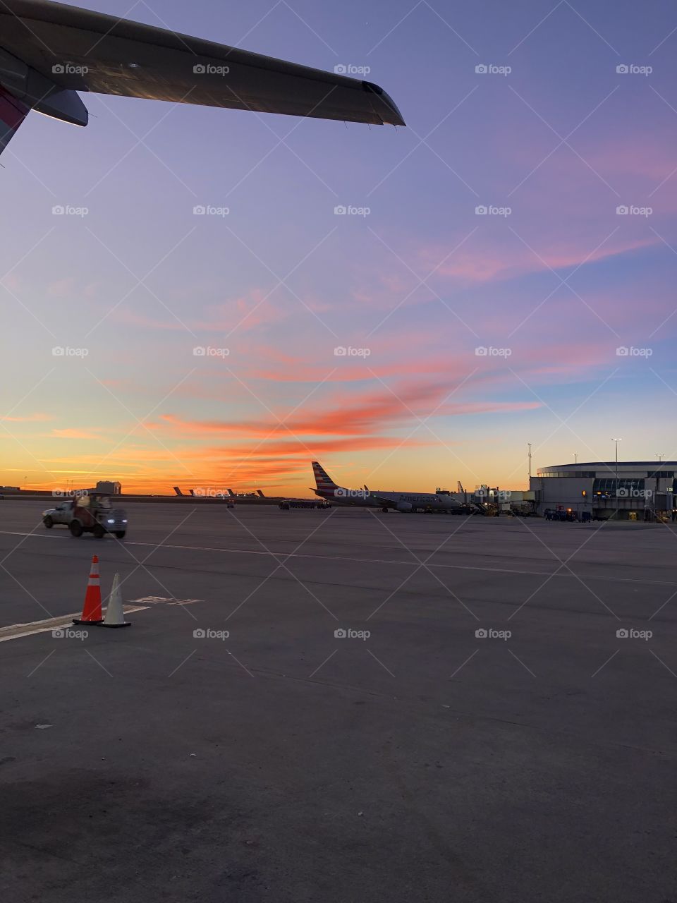 Sunrise over Airport