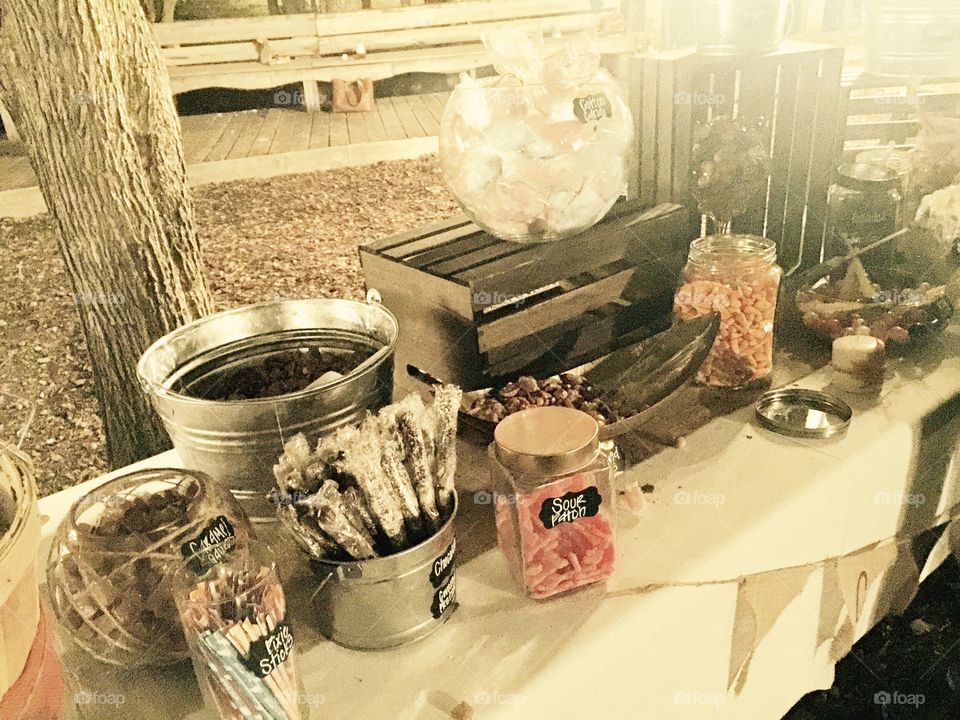 Wedding candy bar