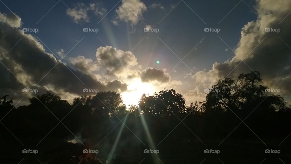 Sun Through the Clouds